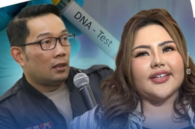 Kolase foto Ridwan Kamil dan Lisa Mariana. 
